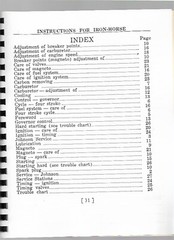 Johnson Iron Horse Engine Operators Owners Manual 1935