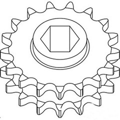 NEW Main Drive Sprocket AE39301 Fits John Deere 448 457 458 466 467 530 535