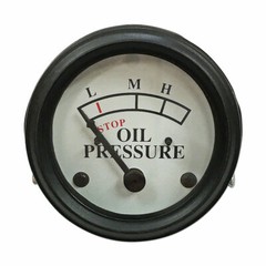 OIL GAUGE A B D G H DASH MOUNT WHITE FACE JOHN DEERE JD 419