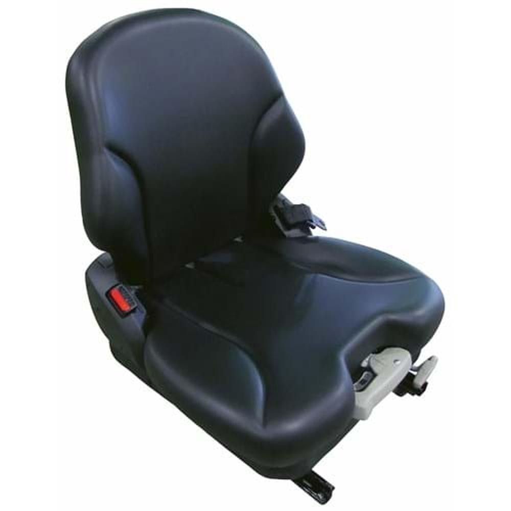 Grammer Low Back Seat, Black Vinyl w/ Mechanical Suspension Fits Walker