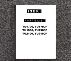TU1700 TU1900 F Tractor Service Parts Manual Fits Iseki TU2100 TU140