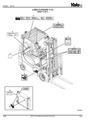 Forklift Service Parts Manual Fits Yale GLP050LX, GDP50LX(A974)