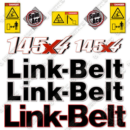 Fits Link-Belt 145X4 Decal Kit Hydraulic Excavator – 7 YEAR OUTDOOR 3M VINYL!