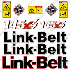 Fits Link-Belt 145X4 Decal Kit Hydraulic Excavator – 7 YEAR OUTDOOR 3M VINYL!