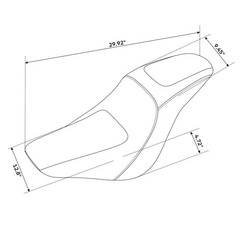 2-Up Rider Driver & Passenger Seat Fits for Harley Softail Low Rider FXLR 18-23