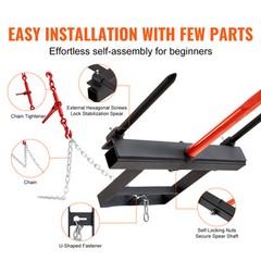 VEVOR 39″ Hay Spear Bale Spear Skid Steer Loader Tractor Bucket Attachment
