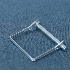 4 Pcs Zinc Plated Carbon Steel Trailer Coupler Pin, Square Safety Hitch Pin 1/4″