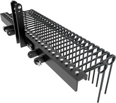 72″ 3 Point Durable 3-Point Pine Straw Rake for Cat-0 & Cat-1 Tractors Steel