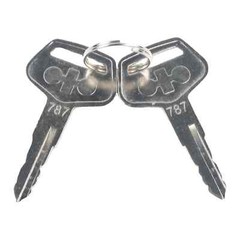 2PCS 787 Ignition Keys for Komatsu Excavator Dozer Backhoe Loader Equipment