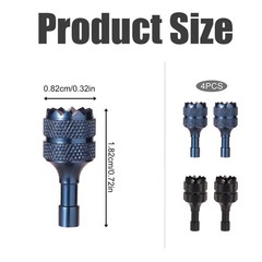 3 Pro/4 Pro Control Sticks, 4pcs Detachable 0.72×0.32 inch, Blue, Black
