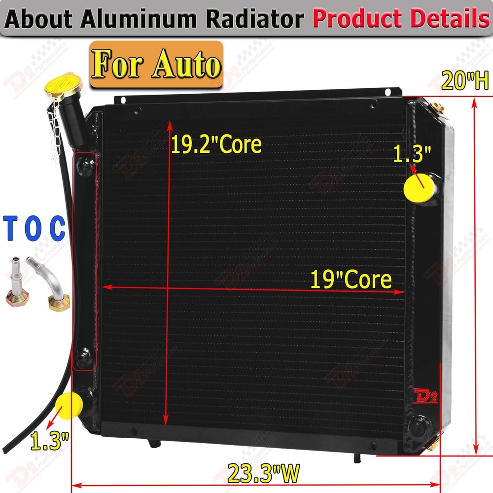 8504676 Forklift Radiator For Hyster Yale S40-65XM 1375909 580013390 2038182