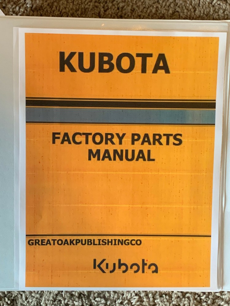 KUBOTA ANY tractor master parts manual in binder YOU PICK THE MODEL