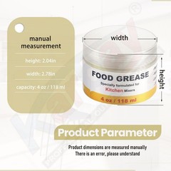 4 Oz Food Grade Grease for Kitchen Aid Stand Mixer, Widely Used in 4 ounces