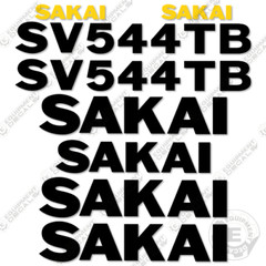 Fits Sakai SV544TB Decal Kit Roller – 7 YEAR OUTDOOR 3M VINYL!