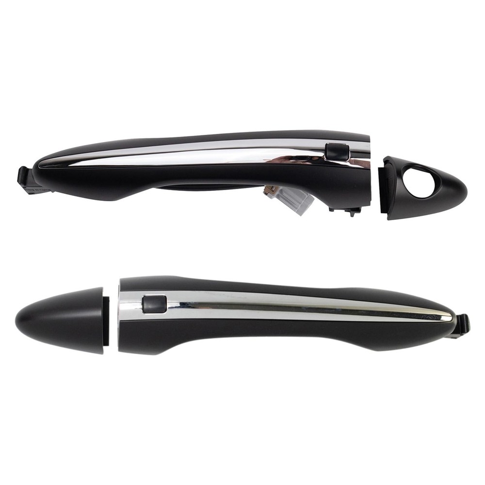 TRQ Left and Right Exterior Door Handle Set Drivers Side Compatible with 2011…