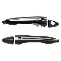 TRQ Left and Right Exterior Door Handle Set Drivers Side Compatible with 2011…