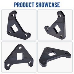 2X Black Track Motor Reinforcement Bracket Kit for Mini Excavator Universal