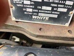 WHITE Military Hercules with d198er Running Engine Generator Removed