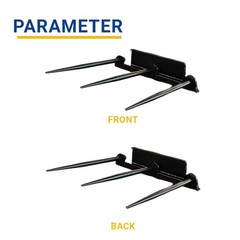 Heavy Duty 39.37 Inch Width Hay Spear Attachment For Skid Steer Loader Free Ship