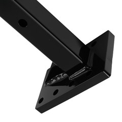 Adjustable Pintle Hitch Bracket 3 Position for 2″ Receiver Black 20000 lbs