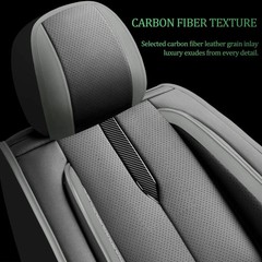 Mazda CX-5 Seat Covers 2013-2026 Waterproof Leather Airbag Compatible Black-Grey