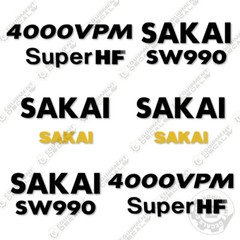 Fits Sakai SW990 Decal Kit Roller Replacement Stickers – 3M Vinyl!