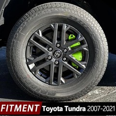 Green Aluminum Brake Caliper Covers Toyota Tundra 2007-2021 Front Rear