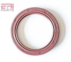 EAI 60x80x8mm FPM/FKM Oil Shaft Rotary Seal w/ Stainless Steel Spring Dbl Lip