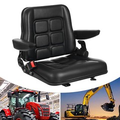 Forklift Seat Forklift Seat with Safety Belt and Armrest Tractor Excavator Seat