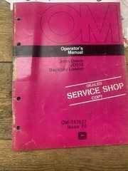 John Deere JD510 Backhoe Loader Operators Manual, Dealer Copy, OM-T67927