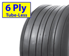 2) 15×6.00-6 Hay Tedder Farm Implement AG TIRE RIB 6ply T-L 710 lb wt capacity