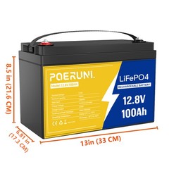 NEW 12V 100Ah LiFePO4 Lithium Battery 8000+ Deep Cycle BMS for Solar RV Off-grid