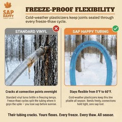 Maple Syrup Sap Collection Tubing 100 Feet 5 16″ ID Food Grade Vacuum Hose Tree