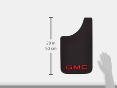 Plasticolor 000545R01 GMC Logo Easy Fit Mud Guard -19 x 11 inch -Set of 2
