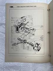 Ford Tractor with Ferguson System Parts Price List Form 9-3039 1942