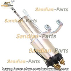 12V Fuel Stop Solenoid Valve A044F796 For Excavator Flameout Switch Replacement