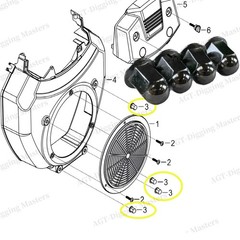 4pcs OEM RATO R740D Engine Cover Nuts 90314-Z130210-00A0
