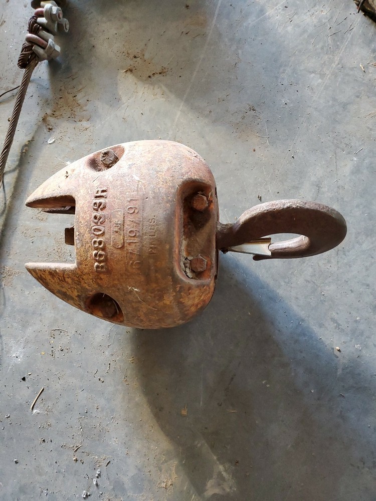 6719791 jbf ton crane ball block hook 125 pounds lb B68033R crosby