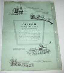 Oliver 565 566 568 Series Semi Mounted Plow Operators & Parts Manual ORIGINAL!