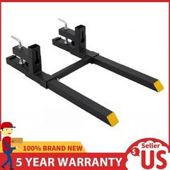 60″ 4000lbs Pallet Forks ,Heavy Duty Tractor Bucket Forks for Loader Skid Steer