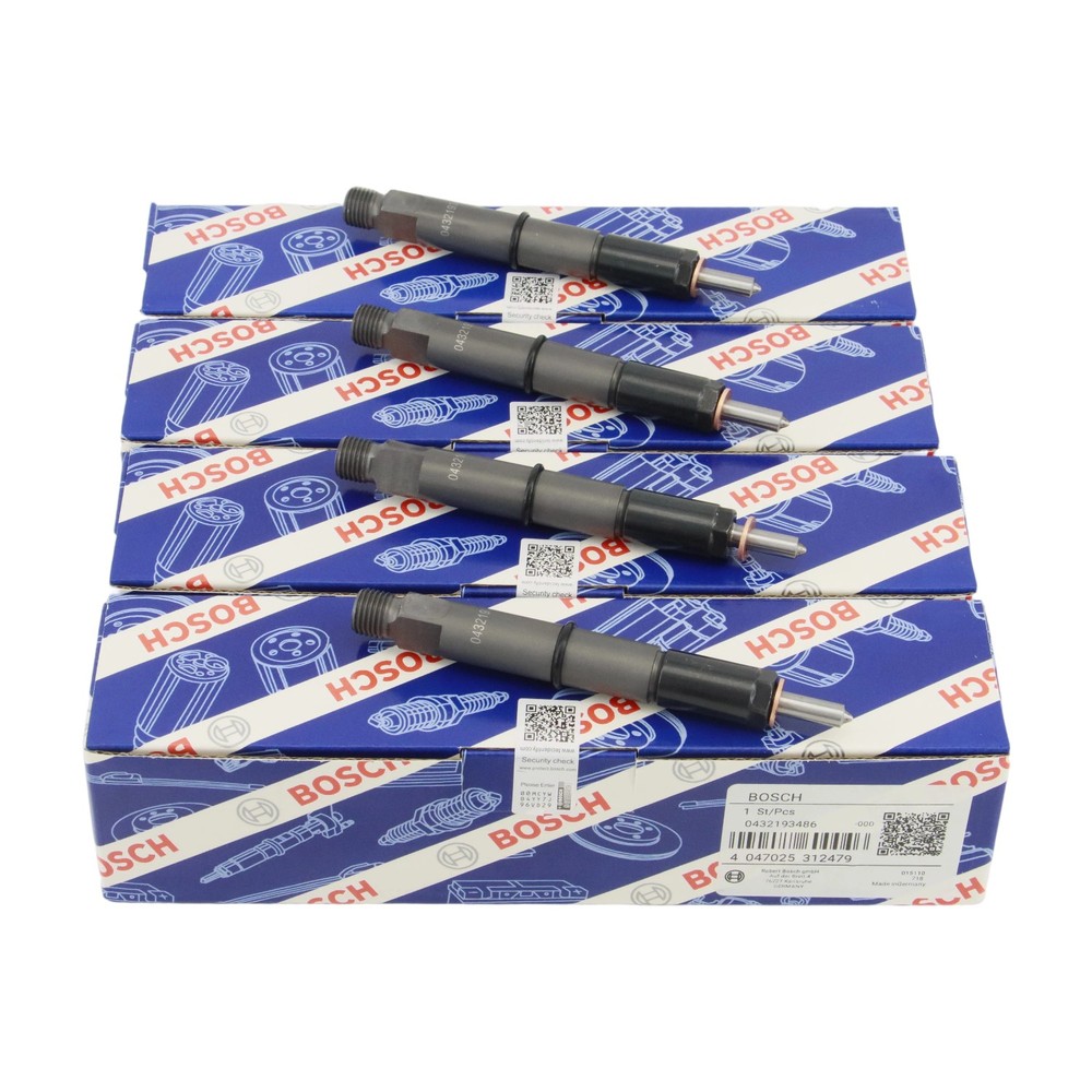 4PCS Fuel Injector for Deutz BF4M2012 02113133 Volvo EC140B D4D OEM 0432193486