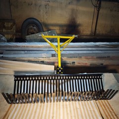 60″3 Point Landscape Rock Rake Category 1 Tractor Attachment Soil Gravel Lawn US