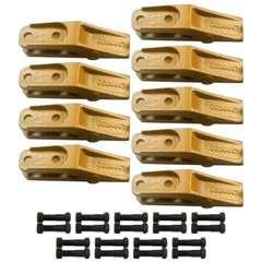 9 – Bobcat Style Skid Steer, Mini Ex Bucket Unitooth Bucket Teeth – 6684447