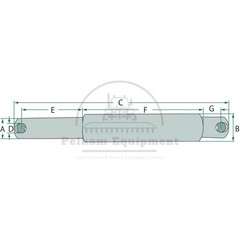 Lower Link Step Pin Cat. 2-3, Part 45691, 28mm x 36mm x 190mm