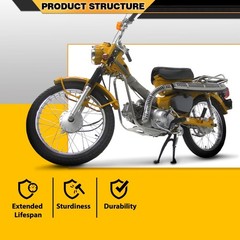 Seat Honda CT90 K1-79 Trail 90 1969-1979 CT110 Trail 110 1980-1986 Black