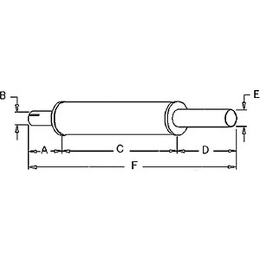 10A12633 Muffler for Mpl Moline Tractors G GVI G6 U Z with 4.25″ Shell Dia