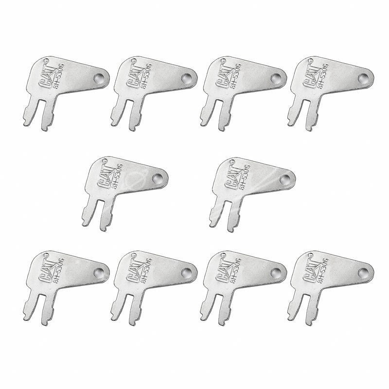 10pc 8H5306 8H 5306 Aftermarket Forked Keys For Caterpillar Switch 7N0718