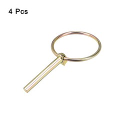 4Pcs 1/4″ x 2″ Linch Pin with Ring for Boat Kayak Canoe