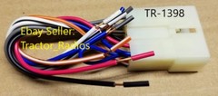 Tractor Radio Stereo Wire Harness Plug Loader Excavator CD Player Stereo TR-1398