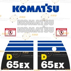 Fits D65EX-16 Komatsu Dozer Replacement Decal Kit